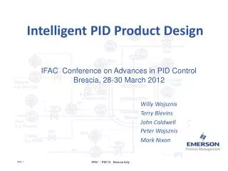 Intelligent PID Product Design