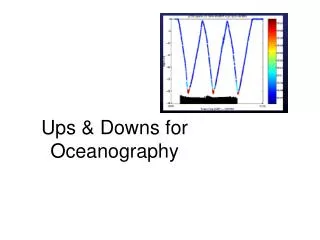 Ups &amp; Downs for Oceanography