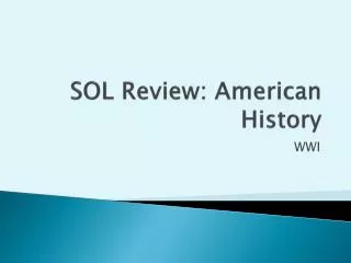 sol review american history