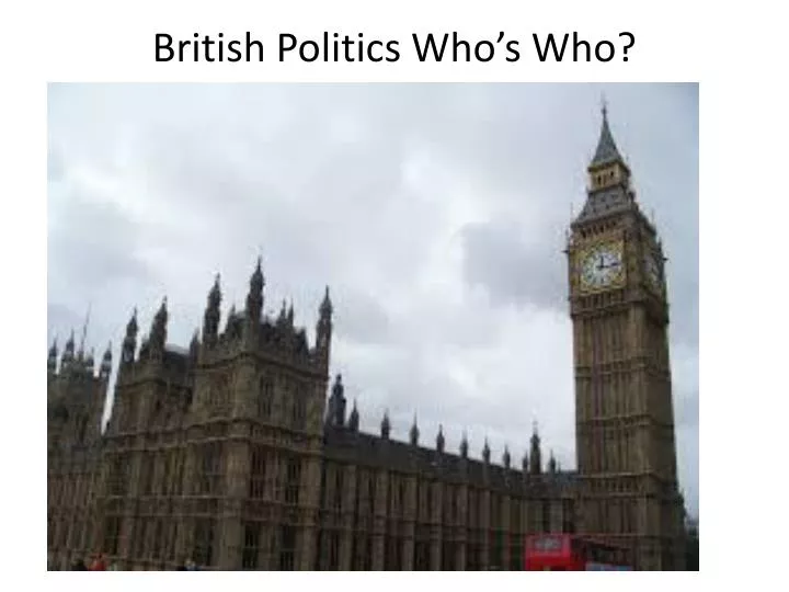 british politics who s who