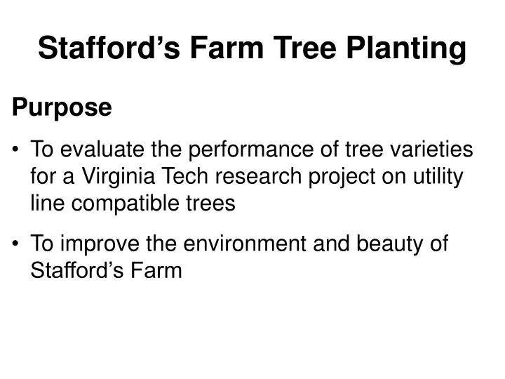 stafford s farm tree planting