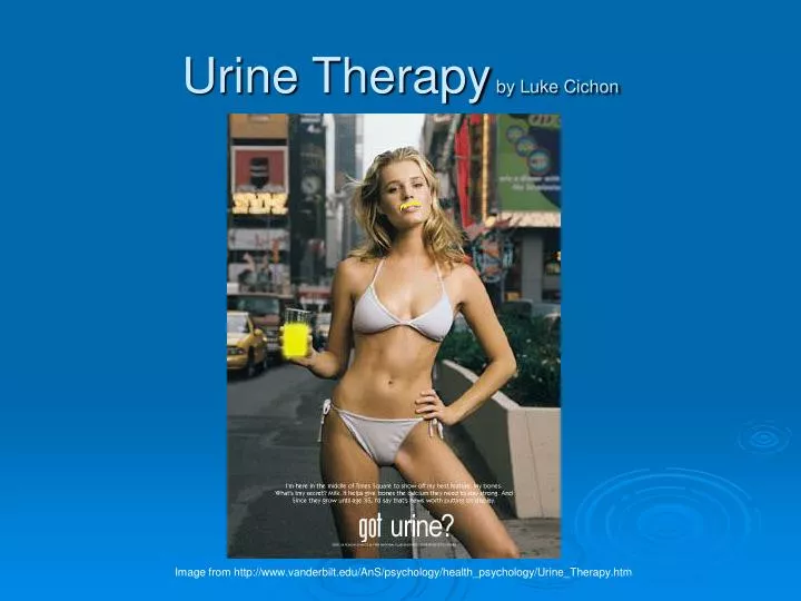 urine therapy by luke cichon