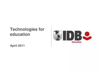 technologies for education april 2011