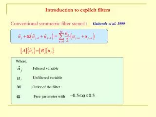 Properties of Filter (Transfer Function)