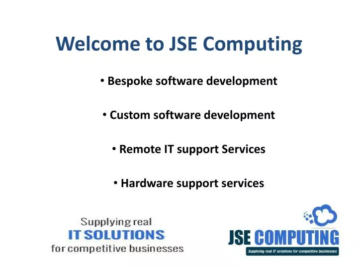 welcome to jse computing