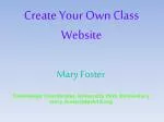 Create Your Own Class Website - slide 1