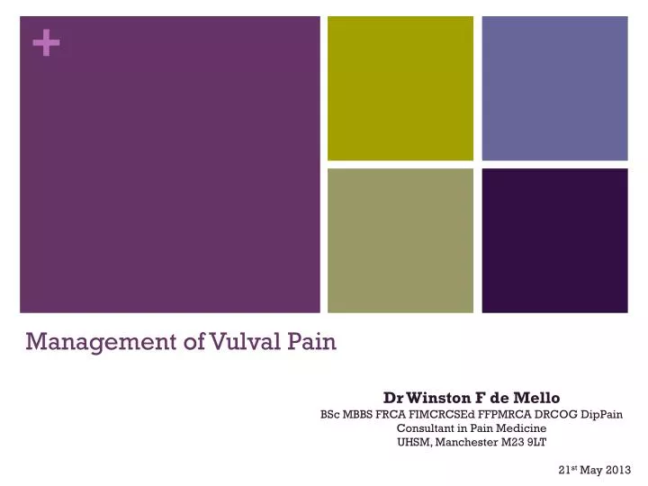 management of vulval pain