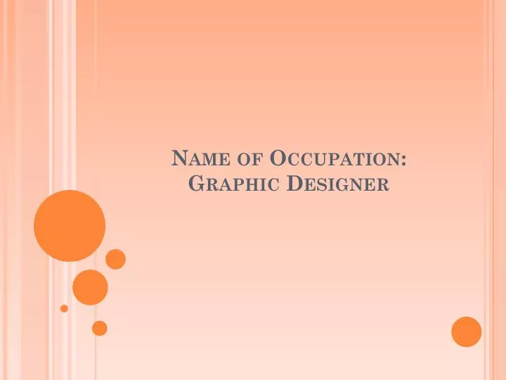 name of occupation graphic designer