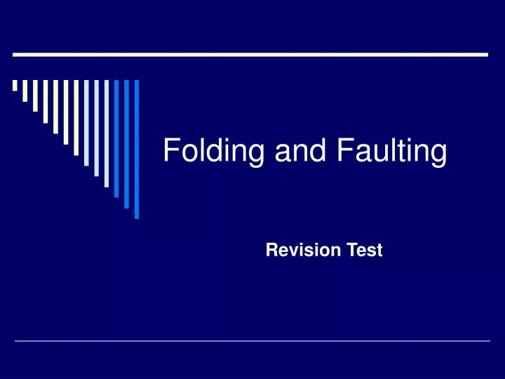 folding and faulting