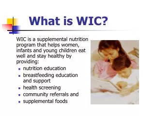 What is WIC?