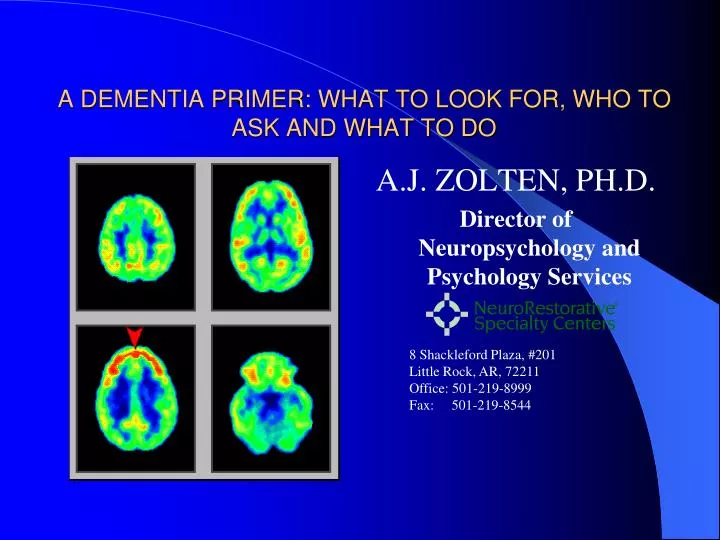 a dementia primer what to look for who to ask and what to do