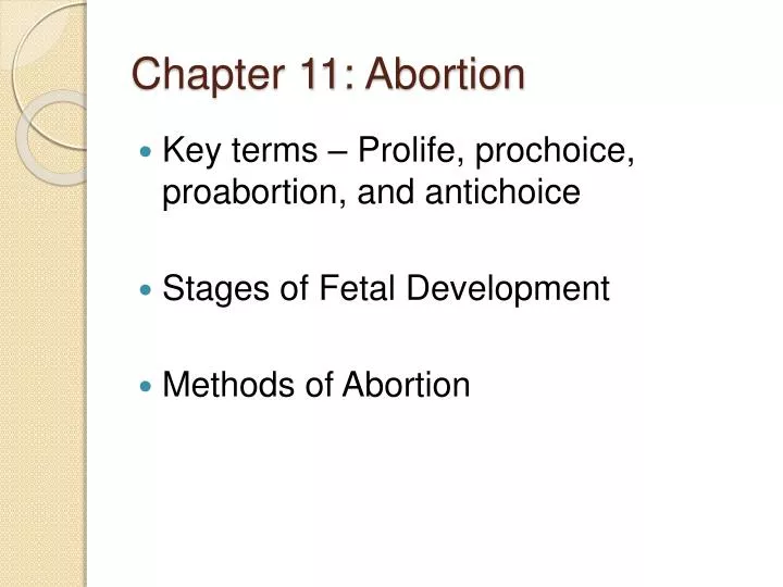 chapter 11 abortion