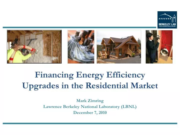 financing energy efficiency upgrades in the residential market
