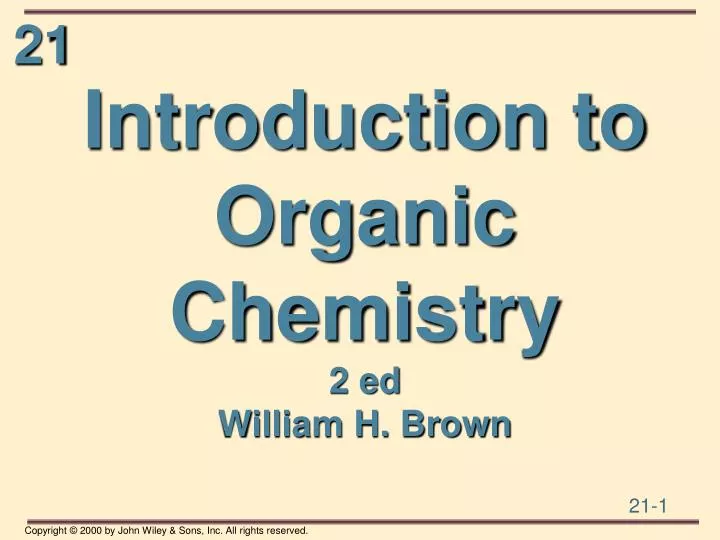 introduction to organic chemistry 2 ed william h brown