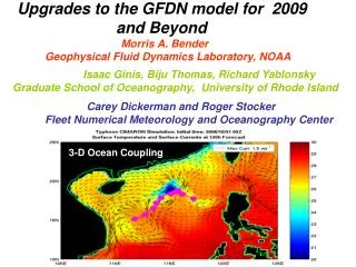 Upgrades to the GFDN model for 2009 			and Beyond Morris A. Bender