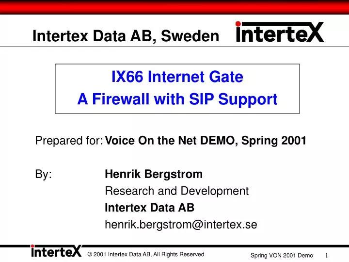 intertex data ab sweden