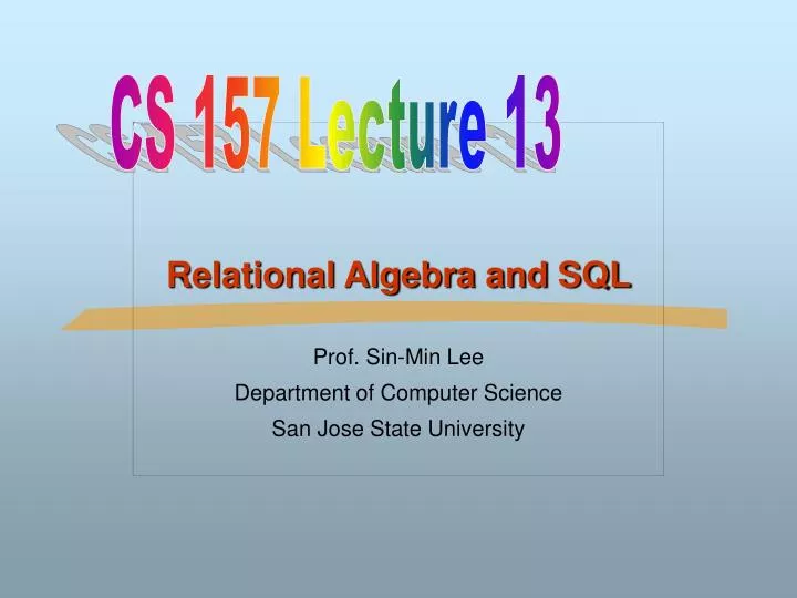 relational algebra and sql