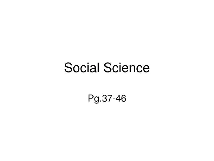 social science