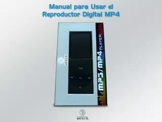manual para usar el reproductor digital mp4