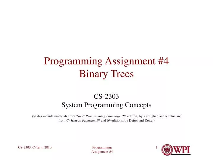 programming assignment 4 binary trees