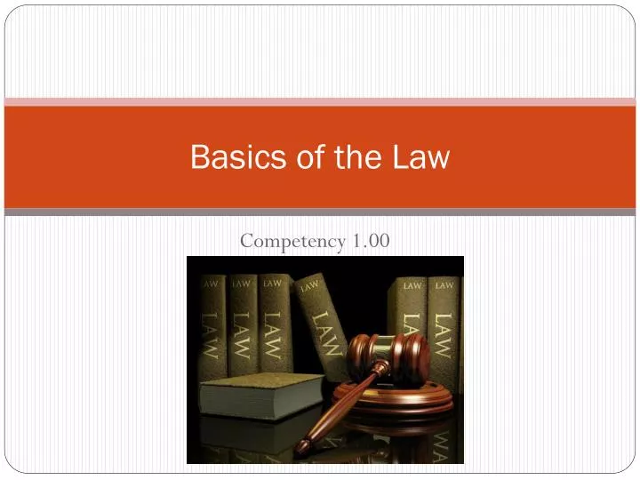 basics of the law