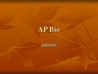 AP Bio