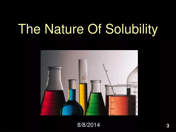 the nature of solubility
