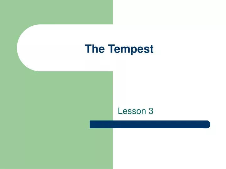 the tempest