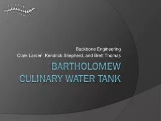 Bartholomew Culinary Water Tank