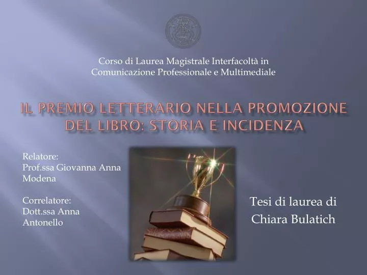 il premio letterario nella promozione del libro storia e incidenza