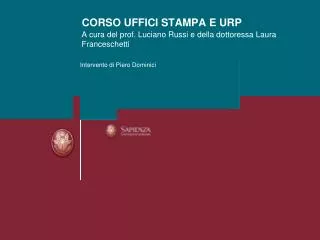 corso uffici stampa e urp