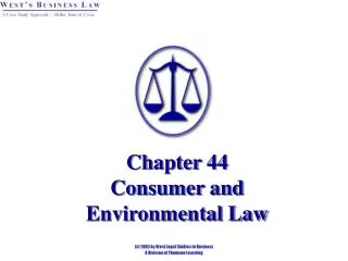 Chapter 44 Consumer and Environmental Law
