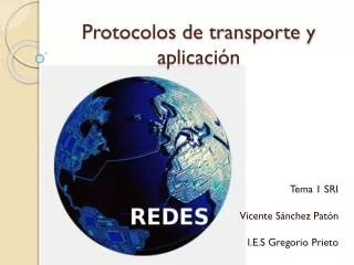protocolos de transporte y aplicaci n