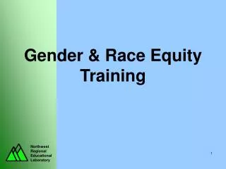Gender &amp; Race Equity Training