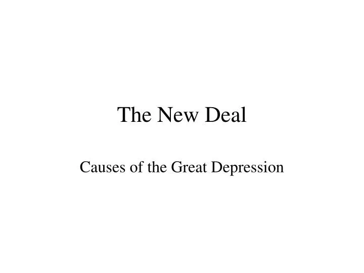 the new deal