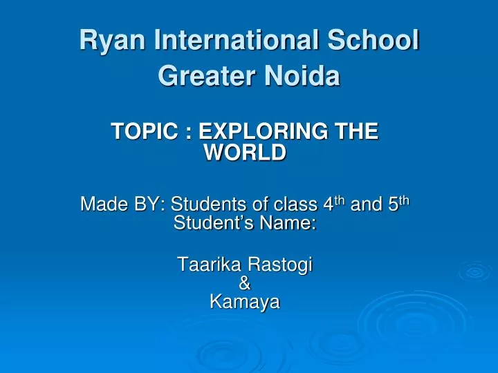 ryan international school greater noida