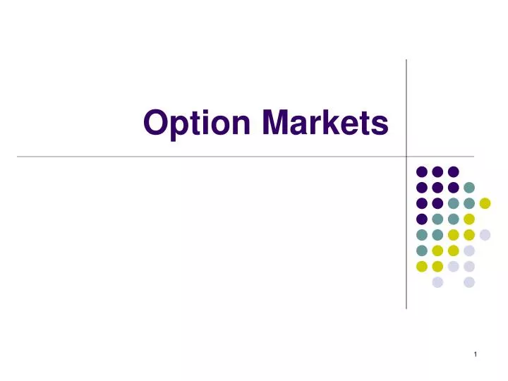 option markets