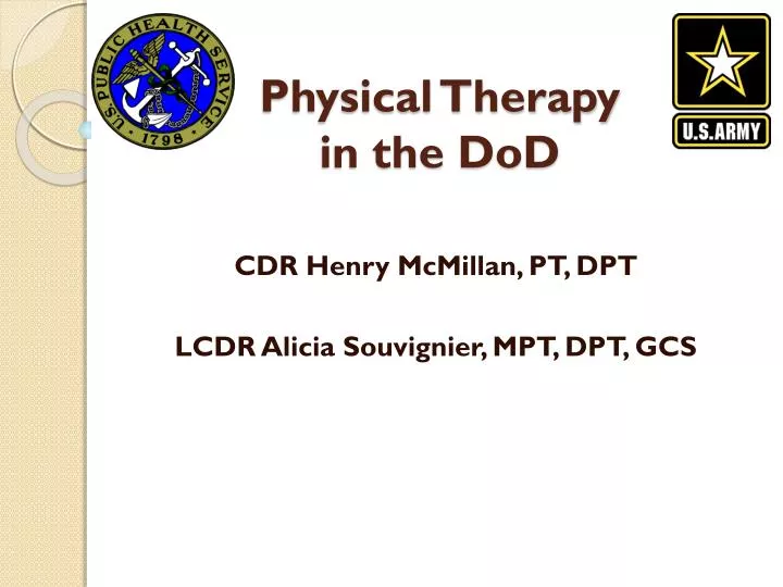 physical therapy in the dod