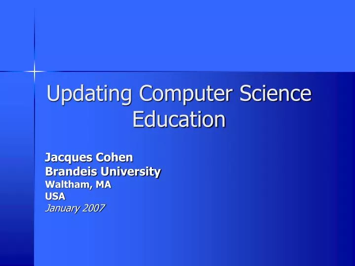updating computer science education