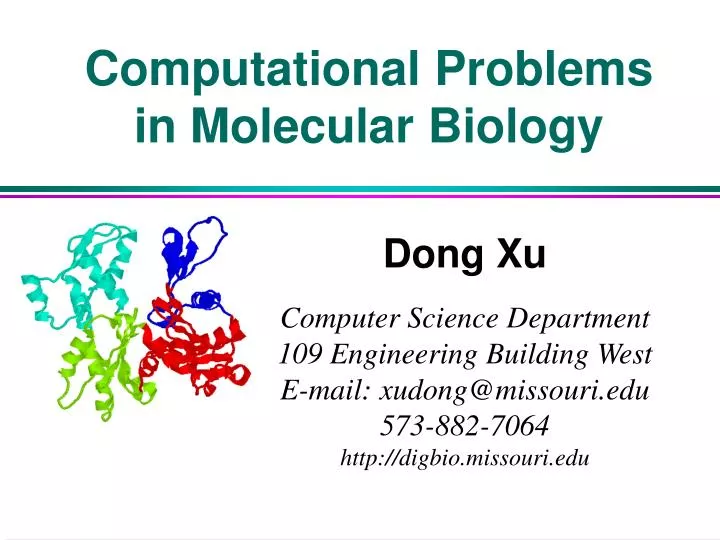 computational problems in molecular biology