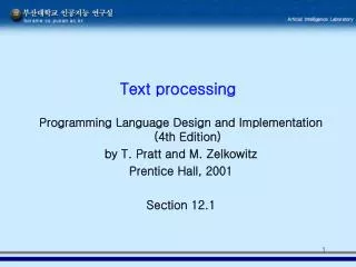 Text processing