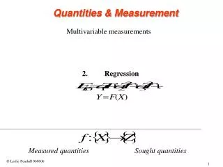Multivariable measurements