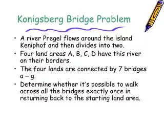 Konigsberg Bridge Problem