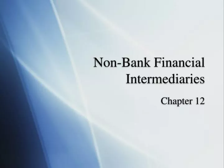 non bank financial intermediaries