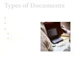 Types of Documents