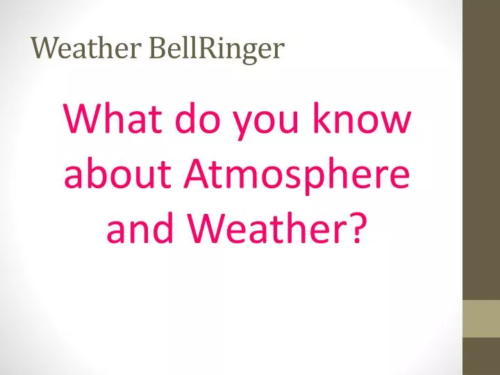 weather bellringer