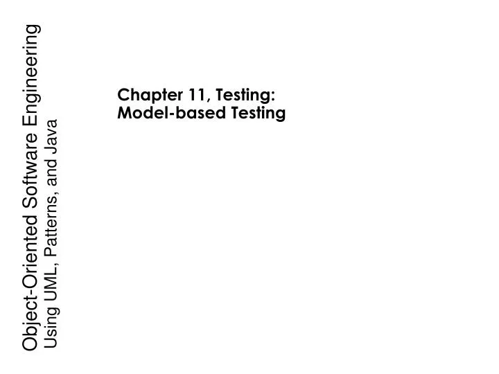 chapter 11 testing model based testing