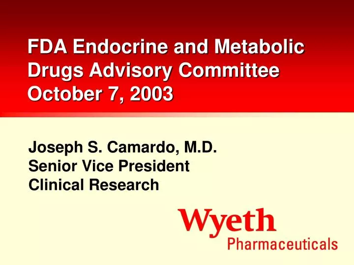 fda endocrine and metabolic drugs advisory committee october 7 2003