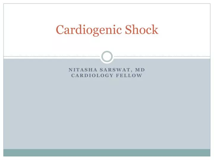 cardiogenic shock