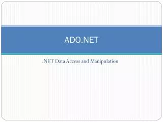 ADO.NET